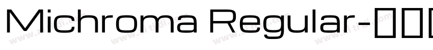 Michroma Regular字体转换